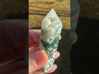 Moss Agate Double Terminated Point #1