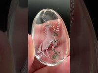 Beautiful Horse Garden Quartz Inner Scene Carving #5