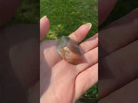 Black Rainbow Sun Stone with Hematite Freeform #13