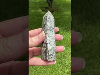 Gray Lace Agate Tower #3