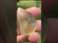 Pear Shape Candy Fluorite Cabochon #8