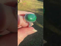 Natural Malachite Rings