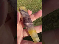 Carved Fluorite Scepter with Rainbows #4