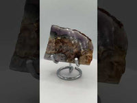 Fluorite Mixed Cube Pyrite & Acicular Slab #4