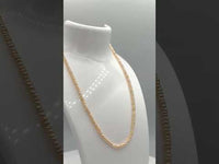 Peach Freshwater Pearl Strand #8