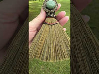 Fluorite & Green Aventurine Decorative Broom