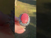 Natural Rhodochrosite Rings