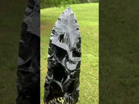 Natural Obsidian Decorative Dagger