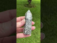 Gray Lace Agate Tower #6