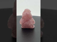 Ghostly Ghoul Strawberry Quartz Carved Crystal