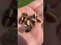 Purple Tiger Eye 10x8mm Oval (synthetic)