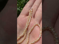 Peach Freshwater Pearl Strand #9