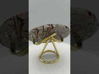 Natural Picture Jasper Slab with Stand #12