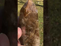 Gold Rutilated Quartz Point #8
