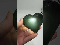 Rainbow Sheen Obsidian Heart #11