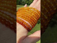 Natural Amber Gradient Bead Bracelets