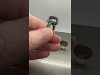 Natural Charoite Ring #3