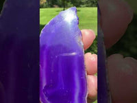 Dyed Purple Agate Slice #23