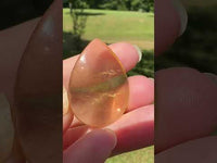 Pear Shape Candy Fluorite Cabochon #20