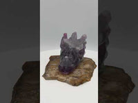 Fluorite Dragon Head Carving #16