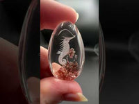 Beautiful Seahorse Garden Quartz Inner Scene Carving #11