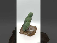 Prehnite mixed with Green Tourmaline Raw Specimen #1