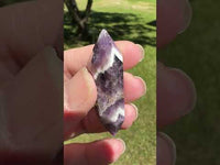 Double Terminated Chevron Amethyst Point #2