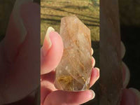 Gold Rutilated Quartz Point #9