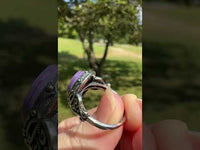 Natural Charoite Ring #10
