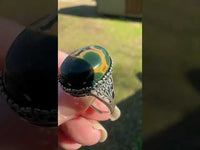 8th Vein Ocean Jasper S925 Sterling Silver Ring #6