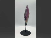 Rhombus Shaped Fluorite Carving with Stand #1
