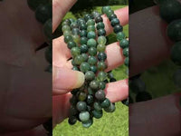 Moss Agate Bracelet Nice Quality 6mm 7.5”