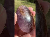 Amethyst Mixed with Stripe Agate Palm Stone #10