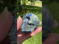 Natural Lapis Lazuli Skull