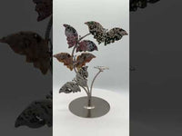 8th Vein Ocean Jasper Butterfly Stand with Small Sphere Holder #2