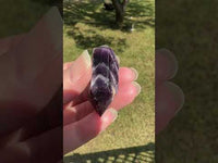 Double Terminated Chevron Amethyst Point #16