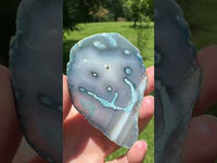 Dyed Blue/Teal Agate Slice #7