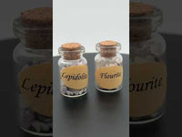 Lepidolite & Fluorite Crystal Chip Bottles – Set of 2 Mini Gemstone Bottles