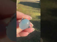 Natural Oval Aquamarine Rings