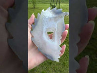 Druzy Agate Geode Carved Native American #6