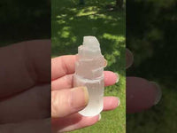 Selenite Step Tower Natural #1