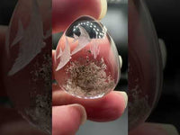Beautiful Garden Quartz with Fish Inner Scene Carving #1