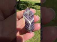 Double Terminated Chevron Amethyst Point #6