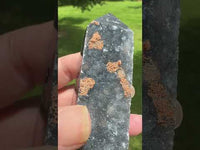 Black Chalcedony Sphalerite Obelisk Tower #6