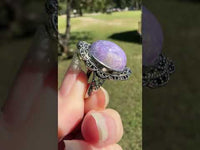 Natural Charoite Ring #20