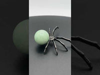 Spider with Green Aventurine Sphere