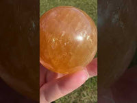 Honey Calcite Sphere #4