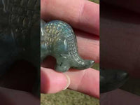 Carved Labradorite Triceratops