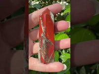 Natural Red Agate Obelisk Tower #2